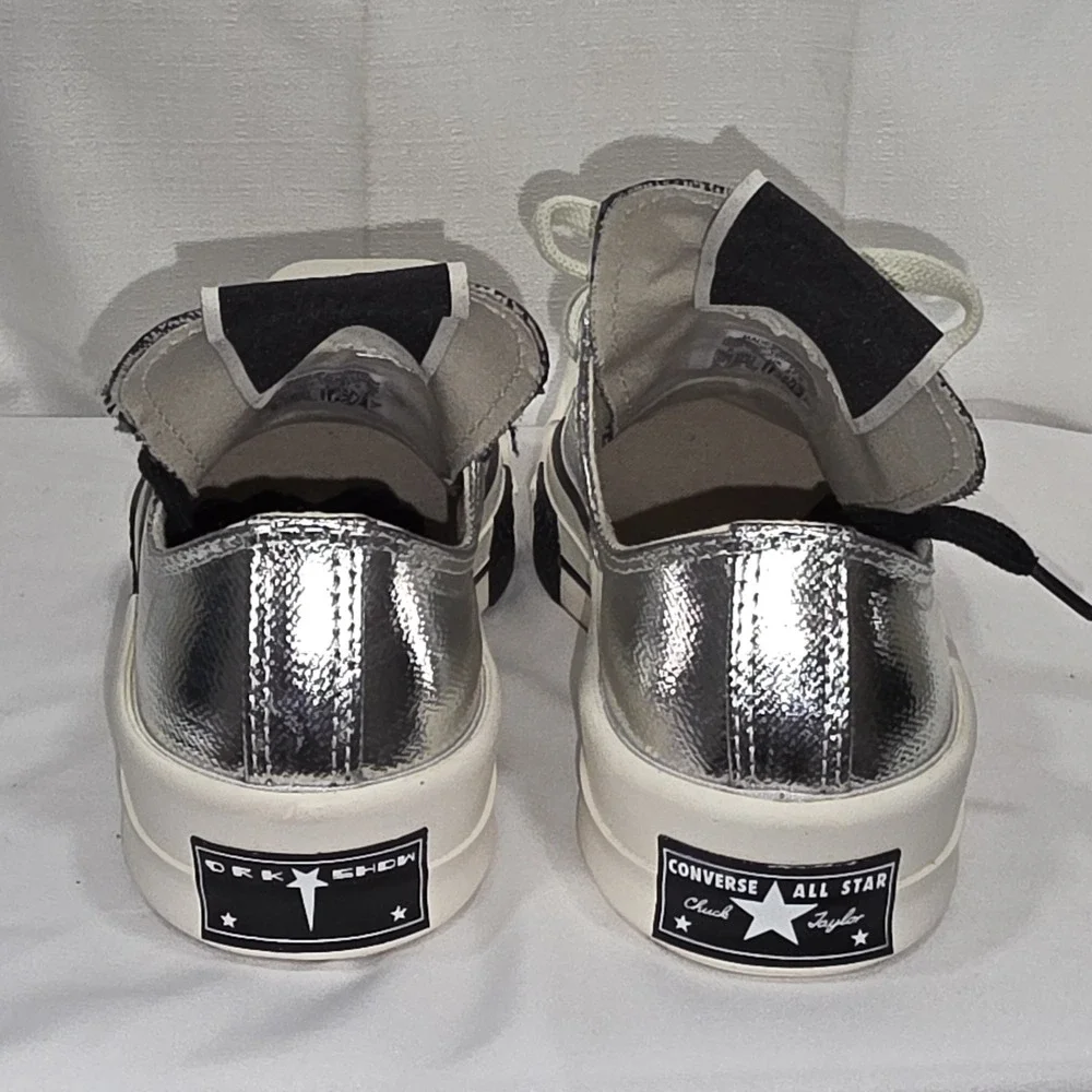Converse Chuck‎ 70 Low x Rick Owens Silver Lacquer Mens Size 5 Womens 7 EU 37.5